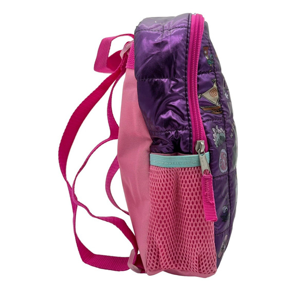 Bio World Disney Princesses Mini Backpack Quilted Squares Purple Pink RARE - Picture 2 of 10